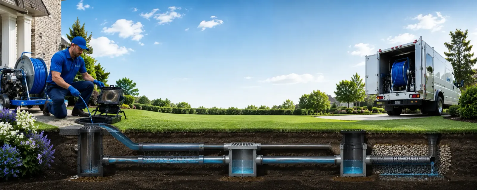 Outdoor drain cleaning information for Bronson, KS